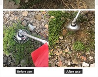 Cabezal de desbrozadora industrial para jardín, disco de alambre de acero, herramienta para cortar césped, mango de fibra de vidrio, cortacésped eficiente OEM