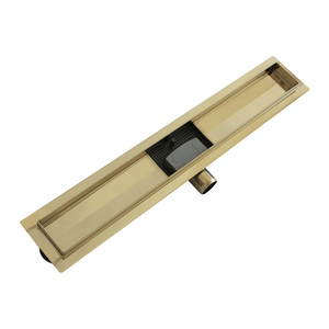 Desagüe <span class=keywords><strong>lineal</strong></span> <span class=keywords><strong>de</strong></span> acero inoxidable moderno para baño, con salida lateral para azulejos, 700 mm, CE ISO 9001 - Product Image 3