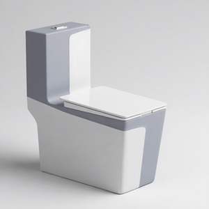 <span class=keywords><strong>WC</strong></span> monobloc en céramique noire avec <span class=keywords><strong>bouton</strong></span> carré pour salle de bain, vente en gros de sanitaires colorés - Product Image 3