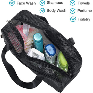Sac de Douche en Maille avec Fermeture Éclair, Sac Fourre-Tout, Rangement Cosmétique, Multifonctionnel, Grande Capacité, Portable pour Organisateur - Product Image 3