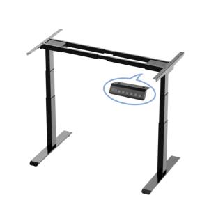 NBHY Modern Office Dual Motor Altura ajustable Marco de escritorio de pie Diseño popular de 3 etapas con oferta especial - Product Image 2