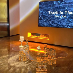 Tables basses en acrylique en forme de nuage avec des bords en verre transparent créatifs Solutions sur mesure pour tous vos produits souhaités - Product Image 2