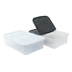 Belli E Forti Classic Storage Box <b>with</b> Wheels 570x390x145mm <b>Under</b> <b>Bed</b> Storage White Grey PP Italy - Product Image 1