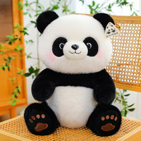 Peluche Panda de Haute Qualité, Jouet en Peluche Doux, Ours en Peluche, Mascotte Chinoise, Cadeau pour Enfants, Oreiller en Peluche Personnalisé, Jouets en Peluche