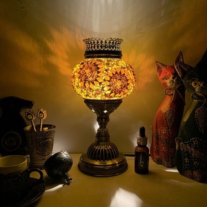Aromatherapy <strong>Lamp</strong> Turkish Exotic Mediterranean Sea Design Dimmable Glass Shade Bedroom Living Room Study Hotel Table <strong>Lamp</strong> - Product Image 3