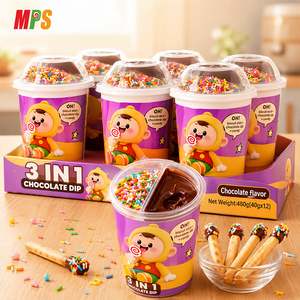 3 in 1 CHOCOLATE DIP CUP <strong>MILK</strong> FLAVOR BISCUIT <strong>STICK</strong> + CHOCOLATE/<strong>MILK</strong> + CANDY - Product Image 3