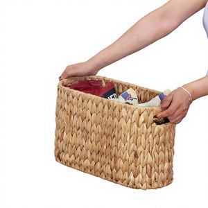 Cesta de almacenamiento de papel higiénico de jacinto de agua ecológica Ecoka con asas integradas, ¡gran oferta desde Vietnam! - Product Image 1