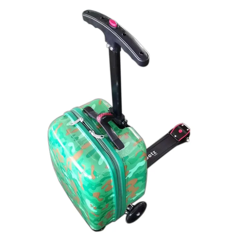 Mevcut üç tekerlek seyahat çantası çocuklar alüminyum Scooter katlanır PC bagaj Scooter bavul çocuklar için