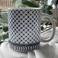 Tasses à café en céramique de 11 oz avec impression par sublimation, motif pastèque souvenir palestinien