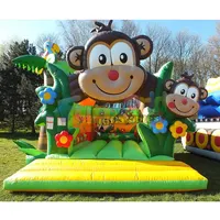 Commercial Kids สนามเด็กเล่นฝ่าอุปสรรค Toboggan Gonflable Bouncy สไลด์ Combo Bounce House Inflatable Bouncer ปราสาทกระโดด