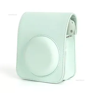 Casing kamera kulit PU casing pelindung lembut untuk <span class=keywords><strong>Instax</strong></span> Mini 12 tas perjalanan untuk tas kamera Film Fujifilm dengan tali bahu - Product Image 5