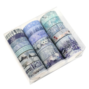 Ruban Washi Scène Hivernale 4m 18 Rouleaux – Kit Cadeau Décoration Journal - Product Image 5