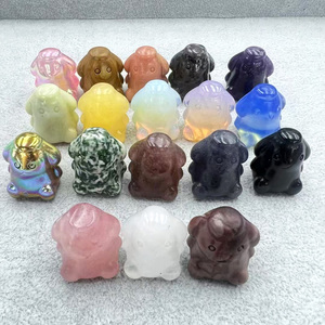 Offres Spéciales 30mm cristal Kuromi sculptures pierres de guérison Quartz Rose Hello Kitty sculpture pour bricolage cadeaux - Product Image 3