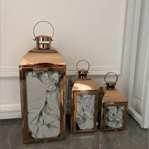 <span class=keywords><strong>3</strong></span>個セット ゴールド アイアン キャンドルランタン 吊り下げ式 装飾 ウェディングセンターピース キャンドルホルダー ホリデーデコレーション用 - Product Image 6