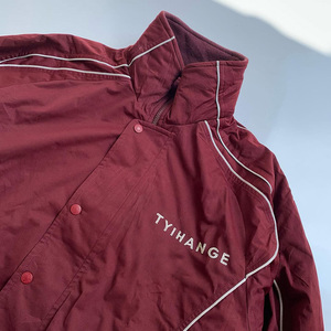 Blouson Bomber Oversize Col Montant Zippé Brodé Imprimé pour Homme – Veste de Travail Technique Imperméable pour Homme - Product Image 3