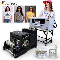 Impresora DTF Jetpal Automática A3 de 30 cm, Máquina de Impresión de Camisetas DIY de 12 Pulgadas XP600 con Máquina Agitadora de Polvo para Personalización de Ropa