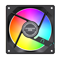 Ventilateur ARGB Lovingcool 12 cm pour PC, ventilateur de boîtier d'ordinateur silencieux, refroidissement PWM 12V, grand volume d'air, refroidissement du processeur pour boîtier d'ordinateur
