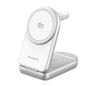 <span class=keywords><strong>Chargeur</strong></span> sans fil magnétique pliable 3-en-1 certifié Qi2.2 25W à charge rapide pour <span class=keywords><strong>iPhone</strong></span>, Apple Watch et AirPods, très vendu - Product Image 2