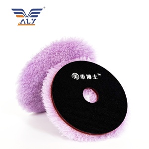 Almohadillas compuestas para pulido de coche de lana natural de 6 pulgadas, almohadilla de lana para Restauración de Pintura, almohadilla de corte de lana para detalles de coche para pulido automático - Product Image 3