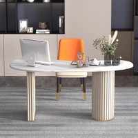 Escritorio de oficina de madera maciza, luz de lujo, temperamento, Simple, de gama alta, estudio en casa, sala de estar, banco de trabajo para ordenador, escritorio