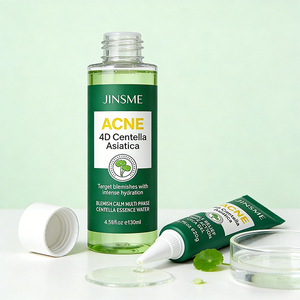 Eau d'essence de Centella multi-phases biologique et végane 130ml, Gel Cica triple action 20g hydratant et éclaircissant - Product Image 1