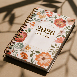 2026 personalizado A5 planificador diario objetivos mensuales espiral diario <span class=keywords><strong>Agenda</strong></span> escuela estudiante Tapa dura diario cuaderno libro de trabajo personalizado - Product Image 1