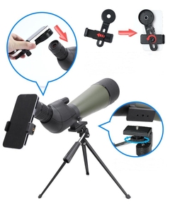 도매 <span class=keywords><strong>20</strong></span>-60X80 단안 HD 반짝 야간 투시경 전문 학년 사진 조류 관찰 범위 160 홀더 세트 - Product Image 6