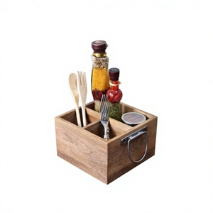 Top Selling Modern Design Wooden <b>Caddy</b> <b>Kitchen</b> Use Keeps Utensils Organized Cooking Smooth Finish Wooden Spoon Holder - Product Image 3