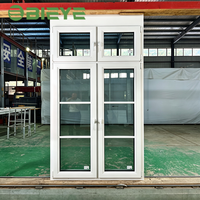 Fenêtre en bois recouvert d'aluminium à haute performance d'isolation thermique pour projet de construction résidentielle de villa de luxe