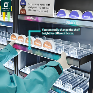 Vetrina per Tabacco Satom 50m con Telecomando, Luci LED e Ripiani Regolabili - Product Image 6