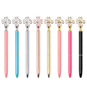 Colorful Large Diamond Ball <strong>Pen</strong> Big Diamond Lucky <strong>Pen</strong> Flower Four Leaf Clover <strong>Wedding</strong> <strong>Pen</strong> - Product Image 1