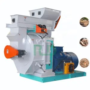 ce approved 1t 2t wood sawdust and straw processing machinery log pellet mill