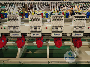 Machine à broder industrielle 8 têtes, 12/15 aiguilles, informatisée, pour la confection de patchs, excellente - Product Image 4