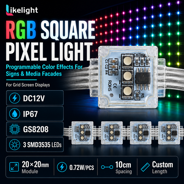 Outdoor Waterproof Transparent Architectural Digital Facade Led Mesh Screen Light Pixel Grid Net Display Video Advertising