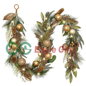 EAGLEGIFTS Precio de fábrica Nuevos productos 2025 Decoración de vacaciones esmerilada al aire libre Adornos de Navidad Guirnaldas de bolas <span class=keywords><strong>en</strong></span> el árbol de Navidad - Product Image 1