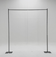 Arche en aluminium robuste et portable de 3 m x 3 m, argentée, écologique, pour présentoir, décoration de fond pour mariages, fêtes et événements, réglable