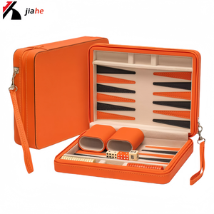 Set da Viaggio di Lusso Verde per Mini Giochi da Spiaggia: <span class=keywords><strong>Dama</strong></span> Magnetica e Backgammon Turco - Product Image 2