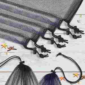 Custom Mesh <b>Drawstring</b> Bag 13 X 15.5 Inch Lock Nylon Net <b>Pouches</b> for Sports Swim Convenient Shopping Bags - Product Image 3