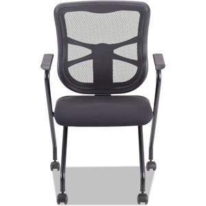 Alera Elusion <b>Black</b> Mesh Nesting <b>Office</b> <b>Chairs</b> Case of 2 - Product Image 2