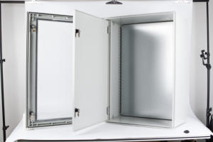 Boîtier en fibre de verre SAIPWELL CE IP66 étanche avec charnières, en SMC DMC polyester, pour montage sur poteau - Product Image 3