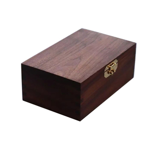 walnut solid wood retro small box wooden storage collection box walnut box