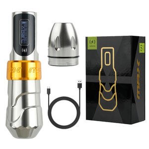 Máquina de Tatuaje Desechable de Acero Inoxidable con Logotipo Personalizado, Juego de Pluma para Tatuaje con Batería de Litio y Control de Frecuencia para Maquillaje Permanente - Product Image 1