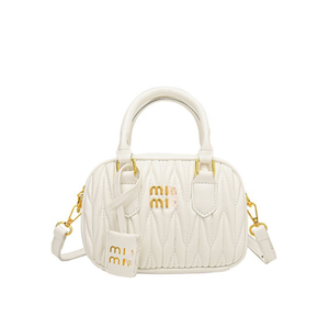 Bolso de Mano Tipo Bowling Plisado para Mujer, Bolso de Hombro Cruzado de Moda, Bolso Casual para Uso Diario - Product Image 1
