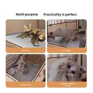 Animal-shaped <strong>Cat</strong> and Dog Maternity Bed &amp; Foldable Pregnancy Birthing Nest Rectangular Space-Saving Tent - Product Image 4
