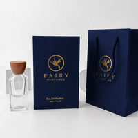 Ensemble de flacons de parfum en verre avec bouchon en bois de luxe, 30 ml, 50 ml, 100 ml, flacon pulvérisateur vide rechargeable, coffret cadeau haut de gamme avec sac fourre-tout