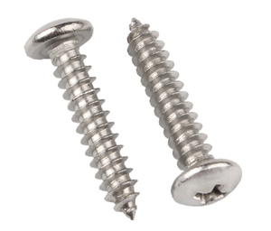 304 vít tự khai thác bằng thép không gỉ Đầu phẳng với khe cắm chéo mô hình M3 đo lường tiêu chuẩn ISO - Product Image 4