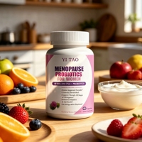 Cápsulas Probióticas de Marca Privada/OEM con pH Balanceado y 400 Mil Millones de Bacterias Vivas para Aliviar los Síntomas de la Menopausia en Mujeres, Naturales