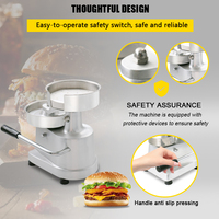 Machine manuelle écologique pour la fabrication de galettes de viande, de hamburgers et de tourtes à la viande, avec moules personnalisés pour bœuf et poulet