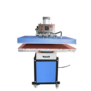 Dongguan factory Big size 80x100cm pneumatic bath bomb hydraulic heat transfer machine press for blank table cover fabric pro