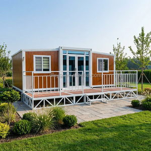 Maison conteneur extensible à installation rapide, maison préfabriquée pliable à double aile, bureau modulaire portable <span class=keywords><strong>pour</strong></span> chantier - Product Image 1